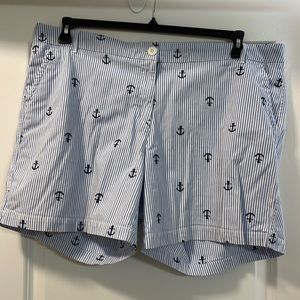 Brand New Crown & Ivy Navy Blue and White with Navy Anchors 20W